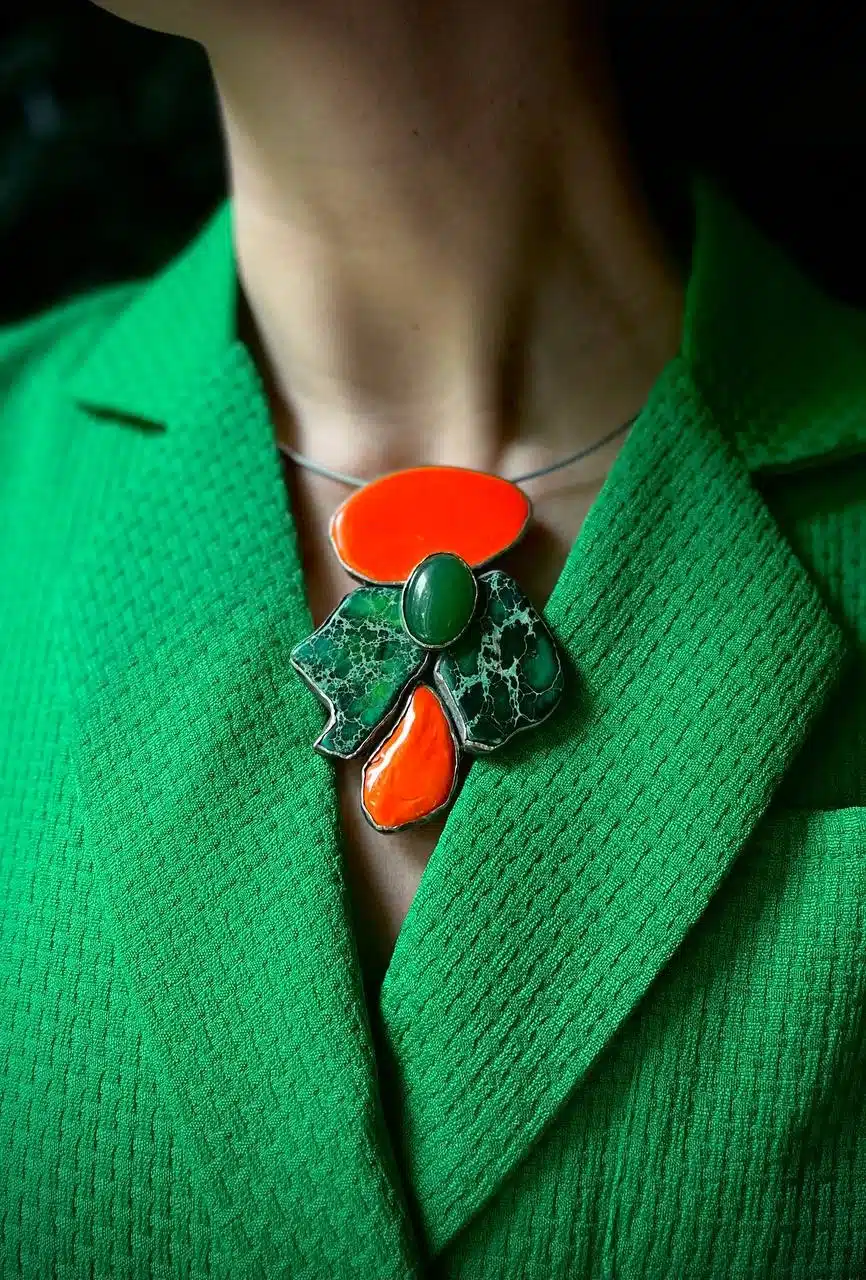 Pomegranate Garden Collection Brooch/Necklace