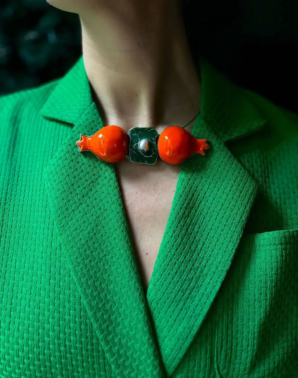 Pomegranate Garden Collection Brooch/Necklace