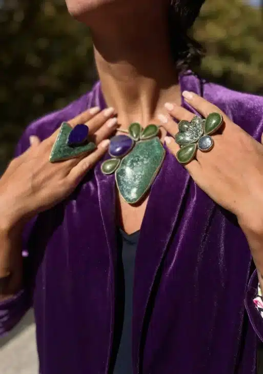 Jaguar Green Collection Brooch/Necklace