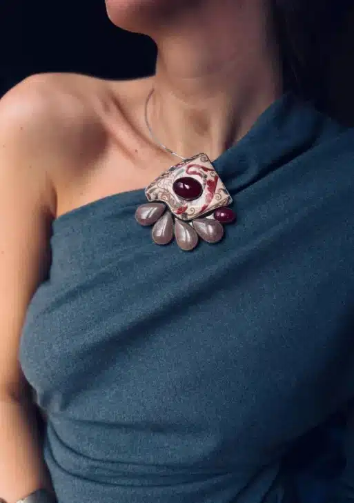 Red Cherry Collection Brooch/Necklace