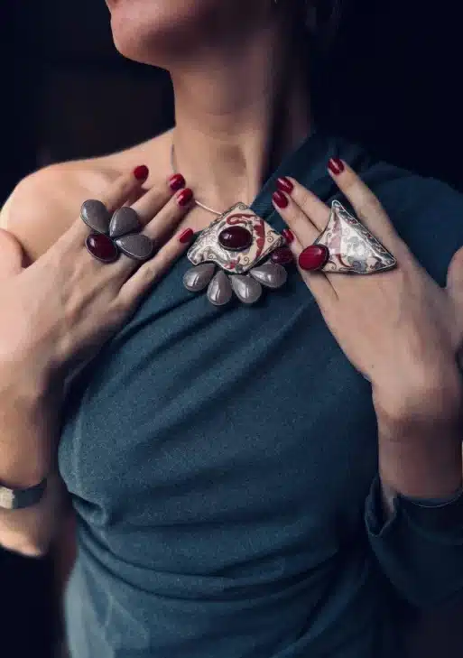 Red Cherry Collection Brooch/Necklace