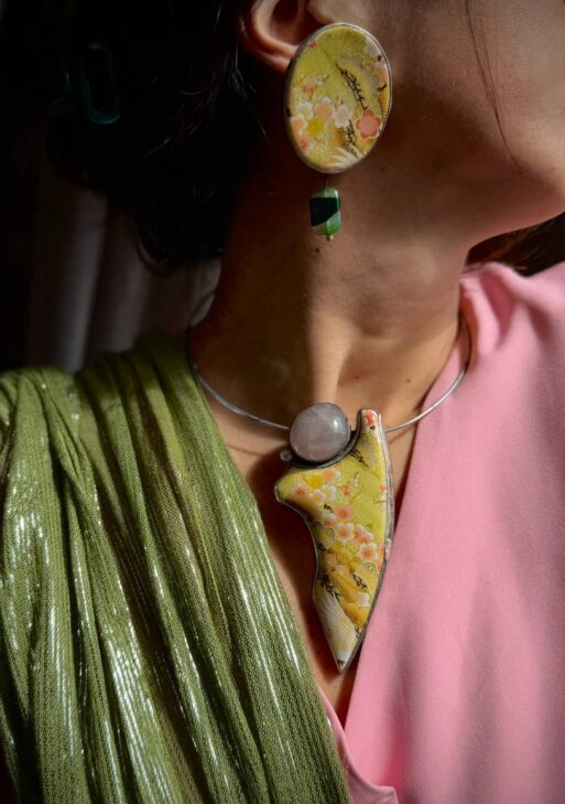 Sakura blossom Collection Necklace Brooch