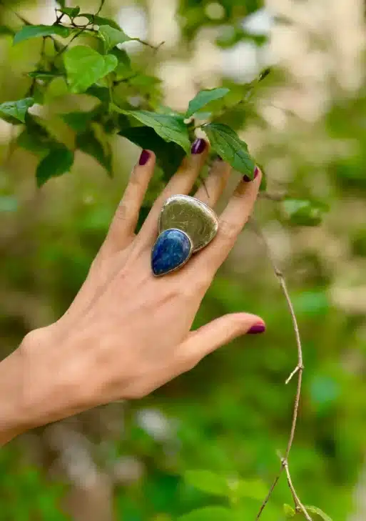 Prussian Blue Collection Ring