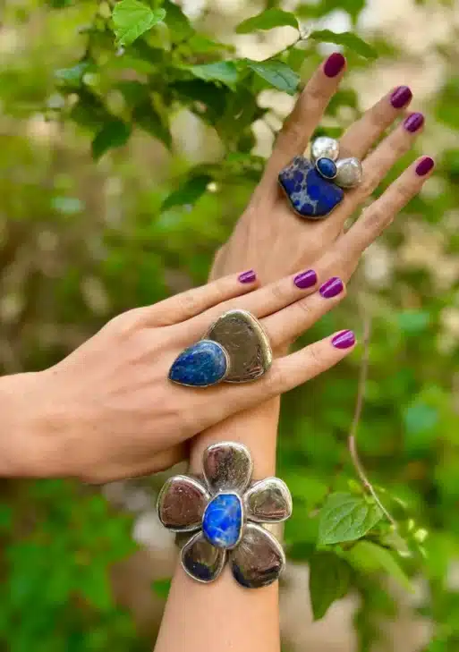 Prussian Blue Collection Ring