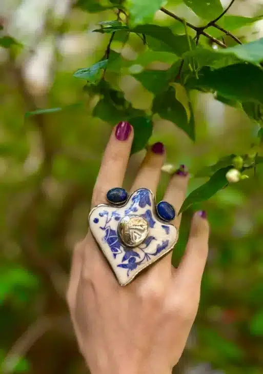 Prussian Blue Collection Ring