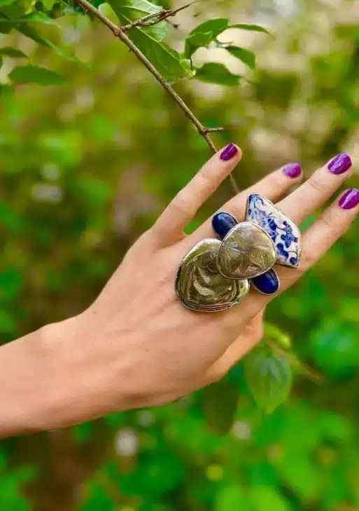 Prussian Blue Collection Ring