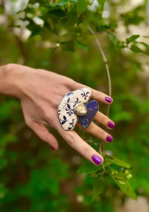 Prussian Blue Collection Ring