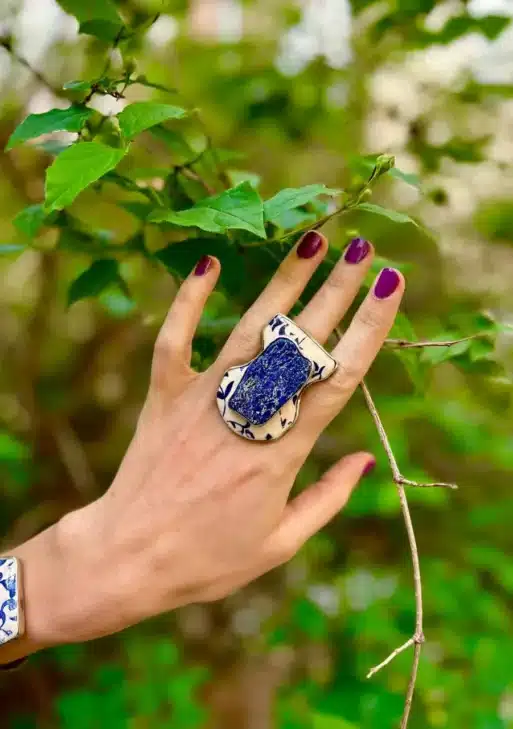 Prussian Blue Collection Ring