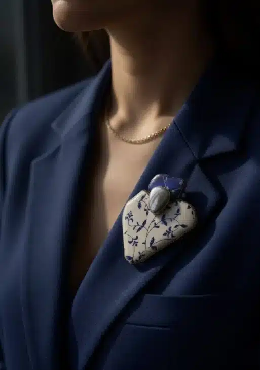 Prussian Blue Collection Brooch/Necklace