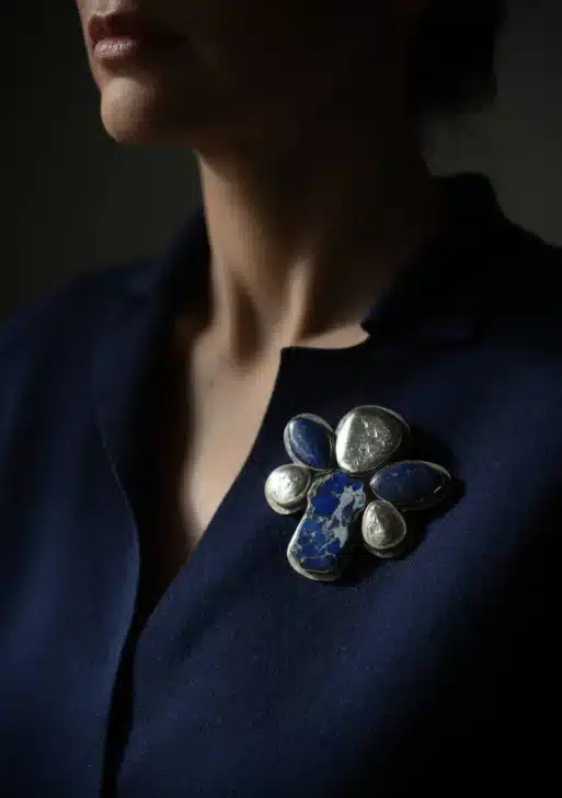 Prussian Blue Collection Brooch/Necklace