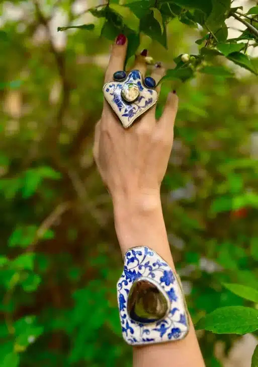 Prussian Blue Collection Ring