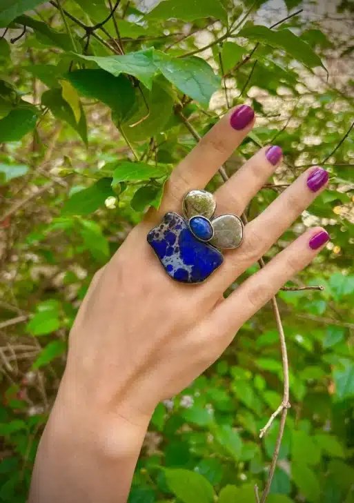 Prussian Blue Collection Ring