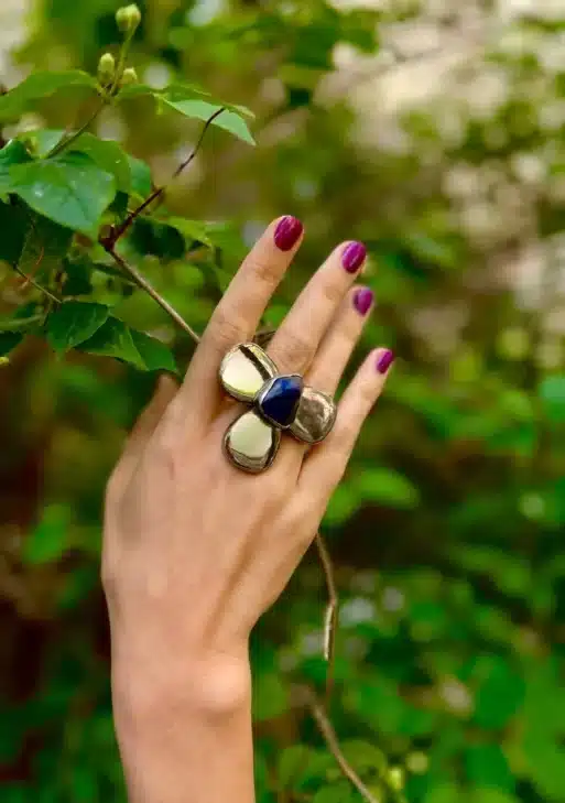Prussian Blue Collection Ring
