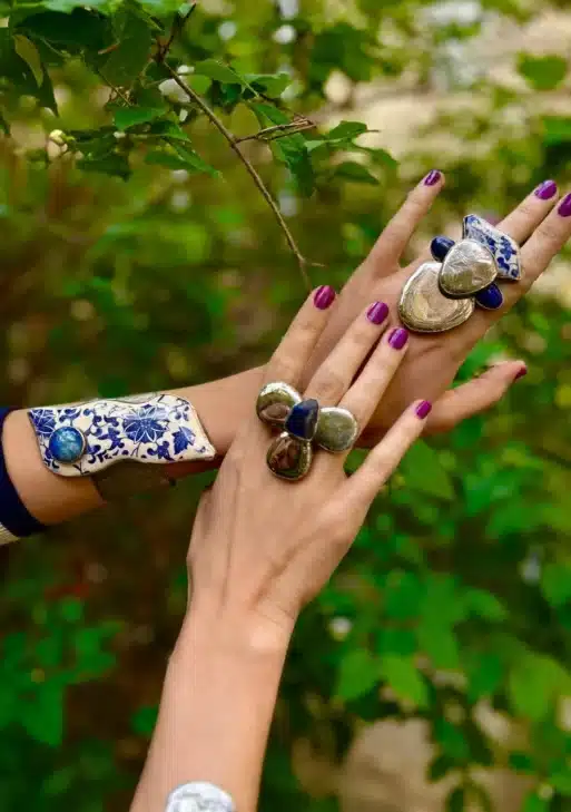 Prussian Blue Collection Ring