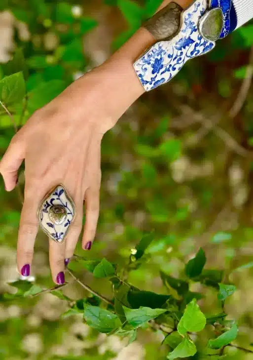 Prussian Blue Collection Ring