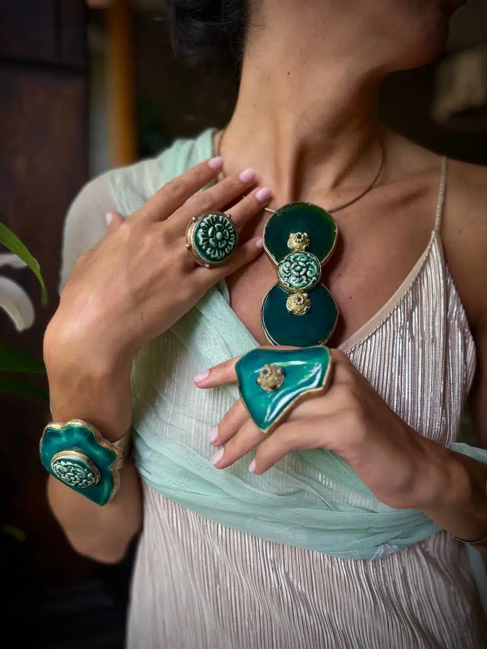 Vivaldi “Summer” Collection Brooch/Necklace - Image 1