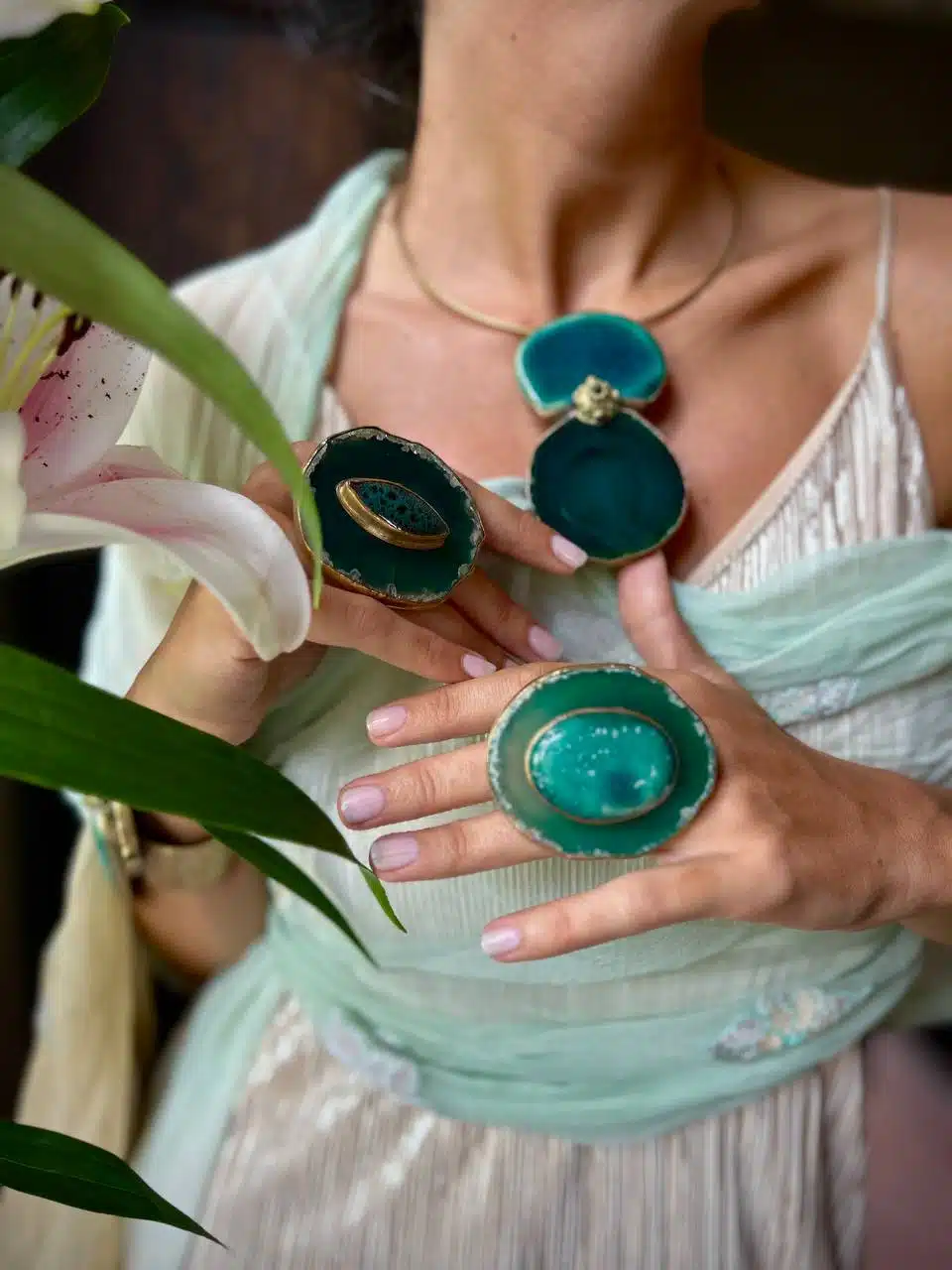 Vivaldi “Summer” Collection Brooch/Necklace - Image 1