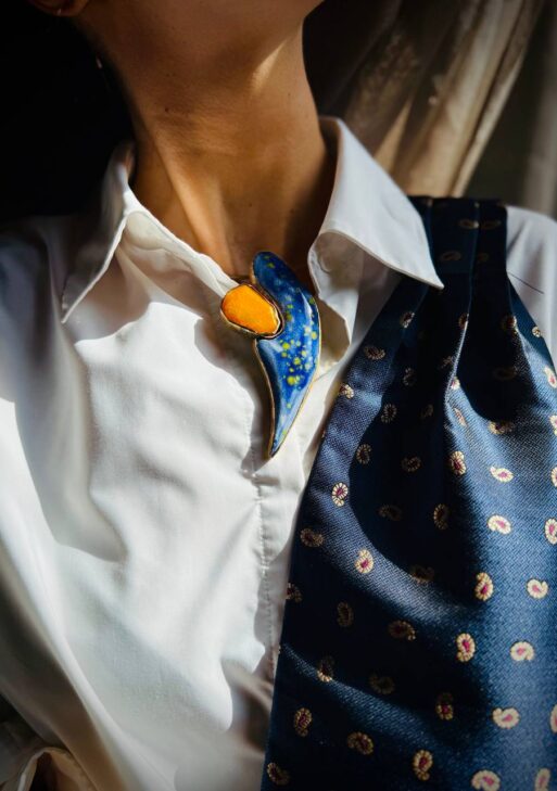 Nocturne Bleu Collection Brooch/Necklace