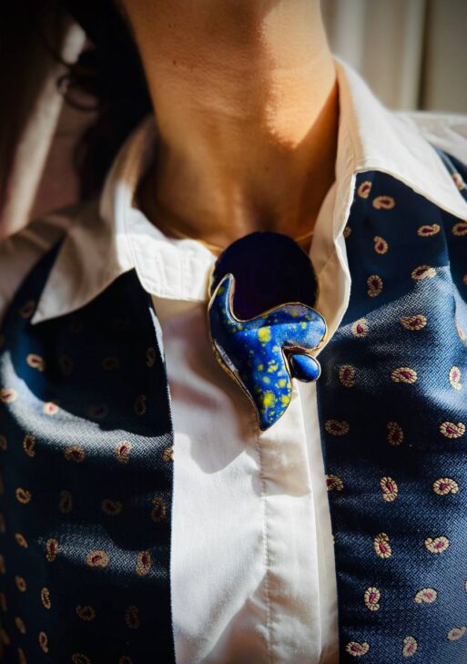 Nocturne Bleu Collection Brooch/Necklace